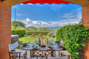 Miralago Lake View Outside Whirlpool - Happy Rentals Ispra